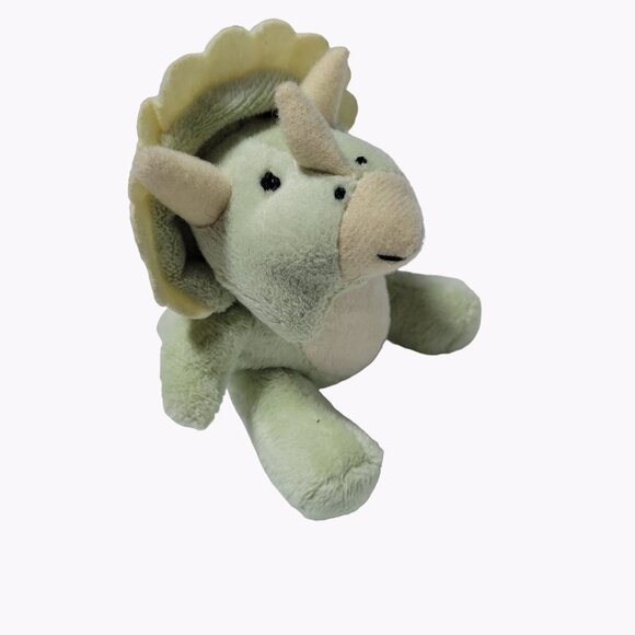 Wild Republic Triceratops 4 inch Plush Dinosaur Green Stuffed Animal Toy - Picture 2 of 5